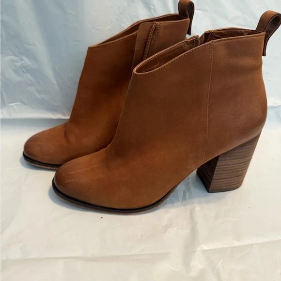 BP- Lance Leather Block Heel Bootie- Women’s Size 10 M- Color: Cognac - Picture 3 of 8
